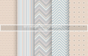 Set 5 Collection Vector of patterns Wallpaper.background patterns Pastel Tone