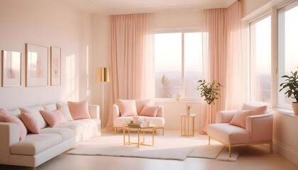 white and gold theme modern interior design