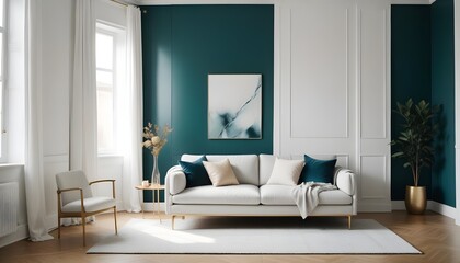 white and gold theme modern interior design