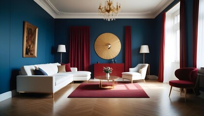 white and gold theme modern interior design