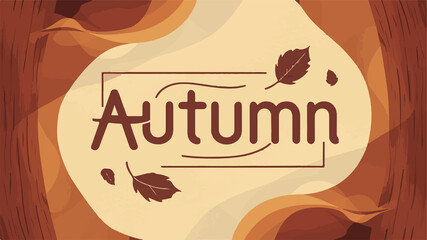 Fototapeta premium Autumn modern abstract illustration