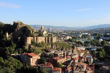 Fototapeta premium General view of Tbilisi from the south.