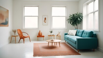 Fototapeta premium white and gold theme modern interior design