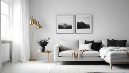 white and gold theme modern interior design