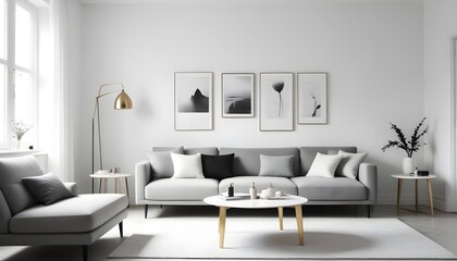 white and gold theme modern interior design