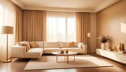 white and gold theme modern interior design