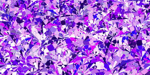 Light Purple vector layout with triangle forms.