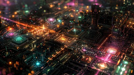 Technology, engineering, circuits. Generative AI