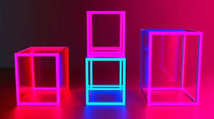 colorful boxes on a colorful background.