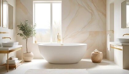 white and gold theme modern interior design