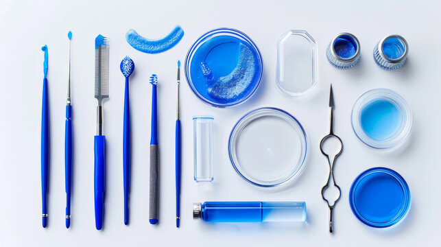 Glass scratch removal business starter kits for entrepreneurs isolated on white background