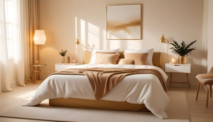 white and gold theme modern interior design