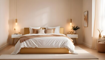 white and gold theme modern interior design