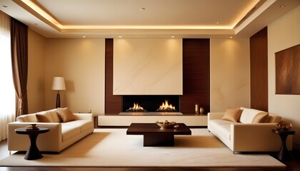 white and gold theme modern interior design