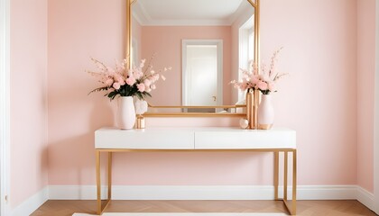 white and gold theme modern interior design