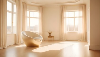 white and gold theme modern interior design