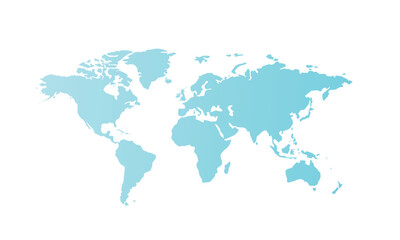 World map isolated modern colorful style. for website layouts, background, education, precise, customizable, Travel worldwide, map silhouette backdrop, earth geography, political, reports.