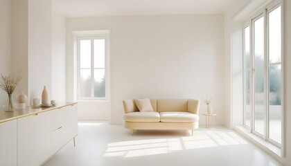 white and gold theme modern interior design