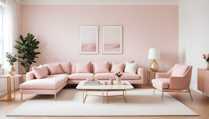 white and gold theme modern interior design