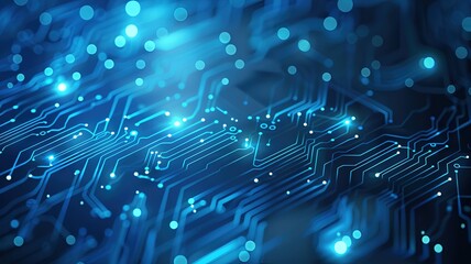 Abstract circuit board futuristic technology processing background