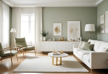 white and gold theme modern interior design