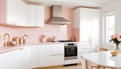 white and gold theme modern interior design