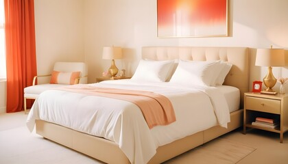 white and gold theme modern interior design