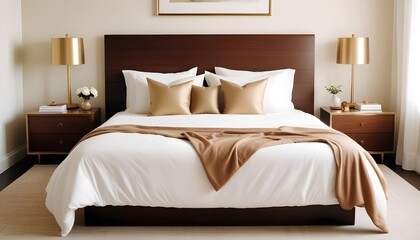 white and gold theme modern interior design