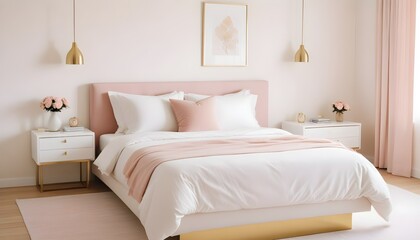 white and gold theme modern interior design