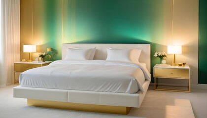 white and gold theme modern interior design