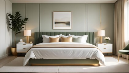 white and gold theme modern interior design