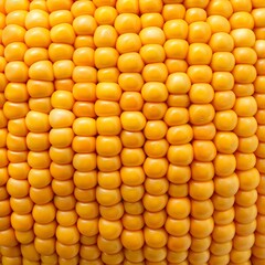 Fototapeta premium Close Up of Yellow Corn Kernels on an Ear of Corn. Generative AI