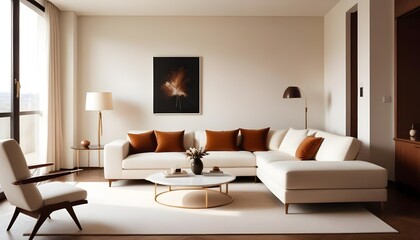 white and gold theme modern interior design