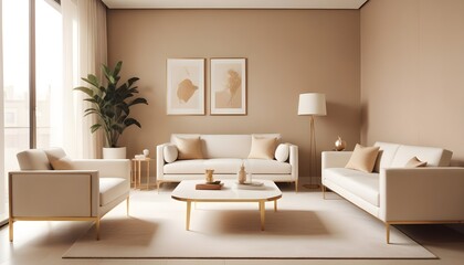 white and gold theme modern interior design