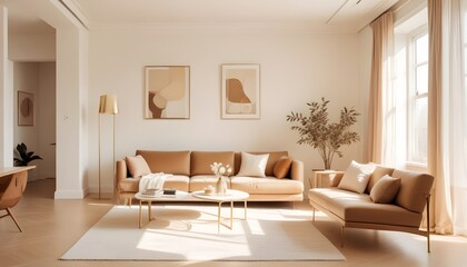 white and gold theme modern interior design