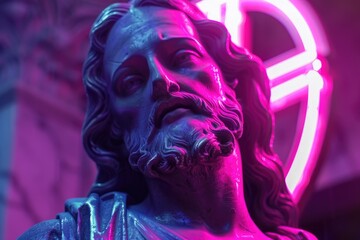 A detailed image of a statue of Jesus Christ