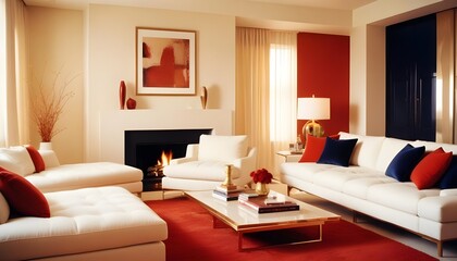 white and gold theme modern interior design