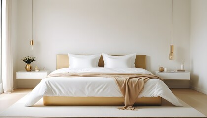 white and gold theme modern interior design