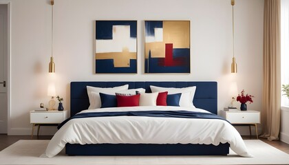white and gold theme modern interior design