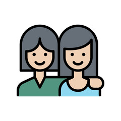Fototapeta premium Friends icon