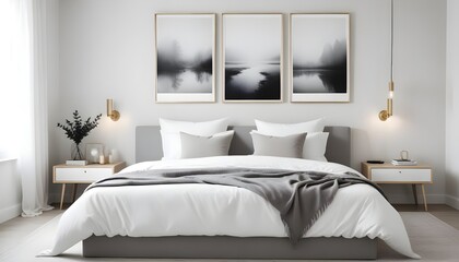 white and gold theme modern interior design