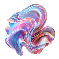 holographic iridescent colorful metallic liquid