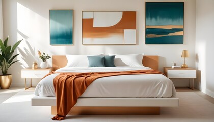 white and gold theme modern interior design