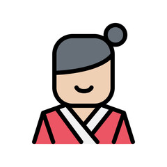 Female hanbok icon