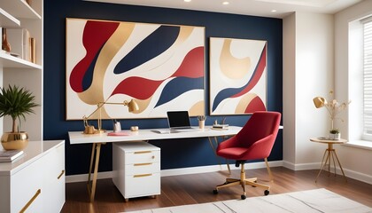 white and gold theme modern interior design