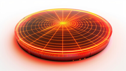 Radar simulation software for modeling radar sensor behavior isolated on white background