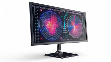 Radar simulation software for modeling radar sensor behavior isolated on white background