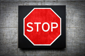 Stop traffic sign