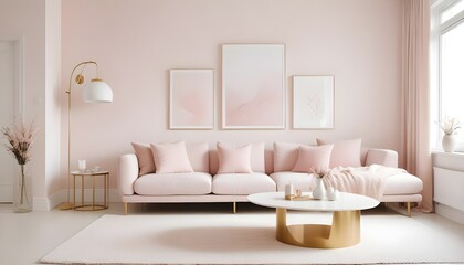 white and gold theme modern interior design