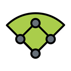Baseball field icon